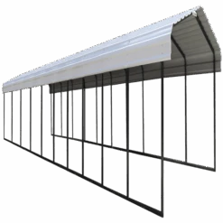 Arrow Carport, 12 Ft. X 47 Ft. X 7 Ft. Eggshell