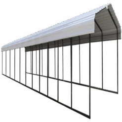 Arrow Carport, 12 Ft. X 51 Ft. X 7 Ft. Eggshell