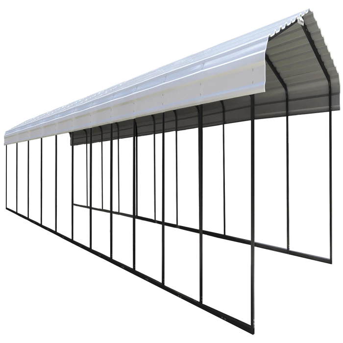 Arrow Carport, 12 Ft. X 51 Ft. X 7 Ft. Eggshell 3 Arrow Carport, 12 Ft. X 51 Ft. X 7 Ft. Eggshell