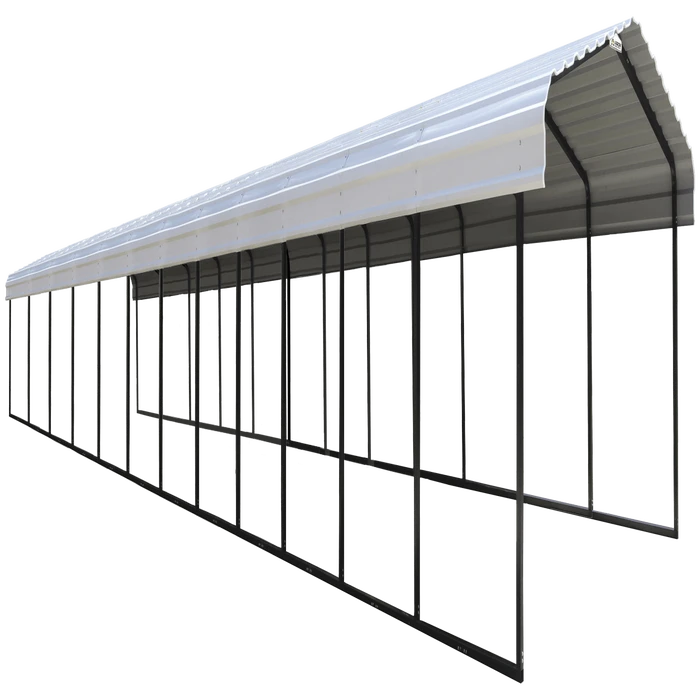 Arrow Carport, 12 Ft. X 56 Ft. X 7 Ft. Eggshell 3 Arrow Carport, 12 Ft. X 56 Ft. X 7 Ft. Eggshell