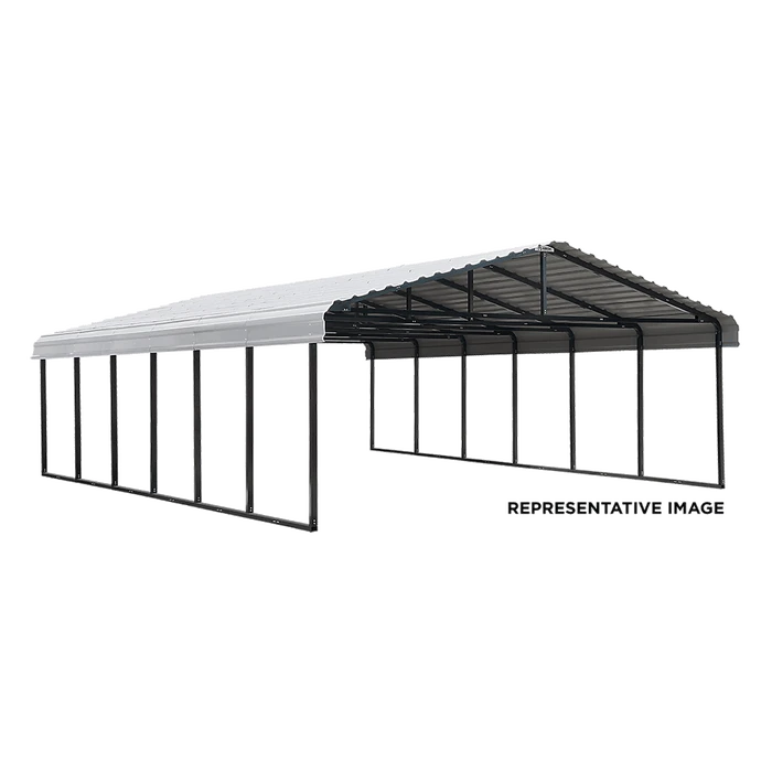 Arrow Carport, 20 Ft. X 33 Ft. X 7 Ft. Eggshell 3 Arrow Carport, 20 Ft. X 33 Ft. X 7 Ft. Eggshell