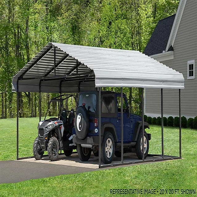 Arrow Carport, 20 Ft. X 33 Ft. X 7 Ft. Eggshell 10 Arrow Carport, 20 Ft. X 33 Ft. X 7 Ft. Eggshell - Image 8