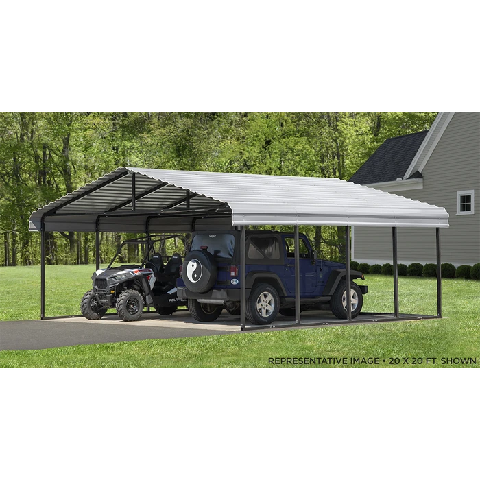 Arrow Carport, 20 Ft. X 29 Ft. X 7 Ft. Eggshell 11 Arrow Carport, 20 Ft. X 29 Ft. X 7 Ft. Eggshell - Image 9
