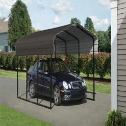 Arrow Carport, 10 Ft. X 15 Ft. X 7 Ft. Charcoal 20 Arrow Carport, 10 Ft. X 15 Ft. X 7 Ft. Charcoal -Shelterlogic cphc101507 image 01