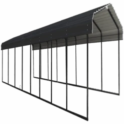 Arrow Carport, 12 Ft. X 38 Ft. X 7 Ft. Charcoal