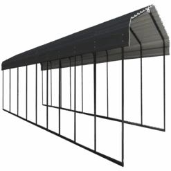 Arrow Carport, 12 Ft. X 42 Ft. X 7 Ft. Charcoal
