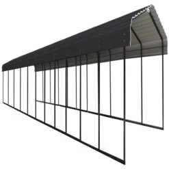 Arrow Carport, 10 Ft. X 51 Ft. X 7 Ft. Charcoal