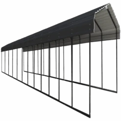 Arrow Carport, 12 Ft. X 56 Ft. X 7 Ft. Charcoal