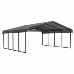 Arrow Carport, 20 Ft. X 20 Ft. X 7 Ft. Charcoal
