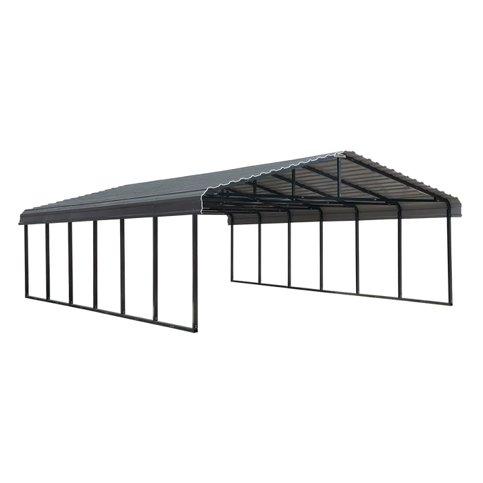 Arrow Carport, 20 Ft. X 29 Ft. X 7 Ft. Charcoal 3 Arrow Carport, 20 Ft. X 29 Ft. X 7 Ft. Charcoal