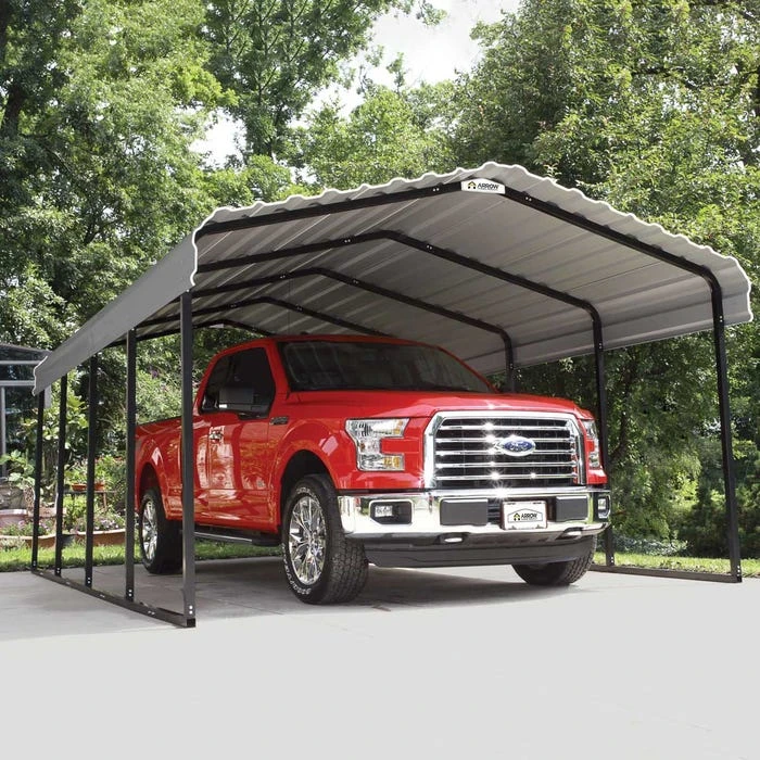 Arrow Vinyl Carport, 12 Ft. X 20 Ft. X 7 Ft. Light Grey 4 Arrow Vinyl Carport, 12 Ft. X 20 Ft. X 7 Ft. Light Grey - Image 2