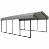 Arrow Vinyl Carport, 12 Ft. X 20 Ft. X 7 Ft. Light Grey 1 Arrow Vinyl Carport, 12 Ft. X 20 Ft. X 7 Ft. Light Grey -Shelterlogic cphv122007b silo image 01