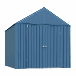 Arrow Elite Steel Storage Shed, 12x14, Blue Grey
