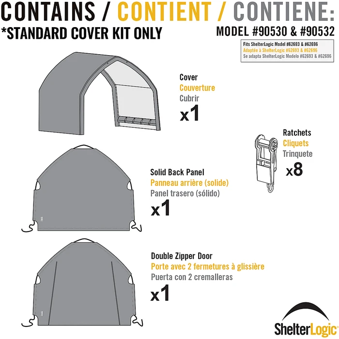 ShelterLogic Replacement Cover For The Garage-in-a-Box® SUV/Truck 16 ShelterLogic Replacement Cover For The Garage-in-a-Box® SUV/Truck - Image 14