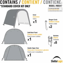 ShelterLogic Replacement Cover Kit For The Shed-in-a-Box RoundTop® 29 ShelterLogic Replacement Cover Kit For The Shed-in-a-Box RoundTop® -Shelterlogic cvrsibrd 10x10x8 13 1