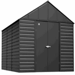 Arrow Select Steel Storage Shed, 12x17, Charcoal