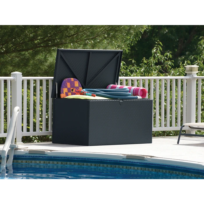 Spacemaker® HDG Steel® Deck Box, Anthracite 9 Spacemaker® HDG Steel® Deck Box, Anthracite - Image 7