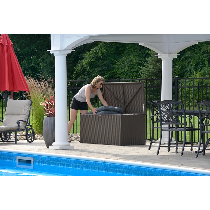 Spacemaker® HDG Steel® Deck Box, Espresso 11 Spacemaker® HDG Steel® Deck Box, Espresso - Image 9