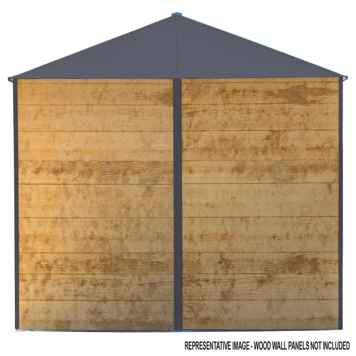 Ironwood Steel Hybrid Shed Kit 10 X 2 Ft. Galvanized Anthracite 5 Ironwood Steel Hybrid Shed Kit 10 X 2 Ft. Galvanized Anthracite - Image 3