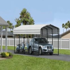 Arrow Carport 12x24x09 Eggshell BKP -Shelterlogic djpxkv0y48t50yegh8lc