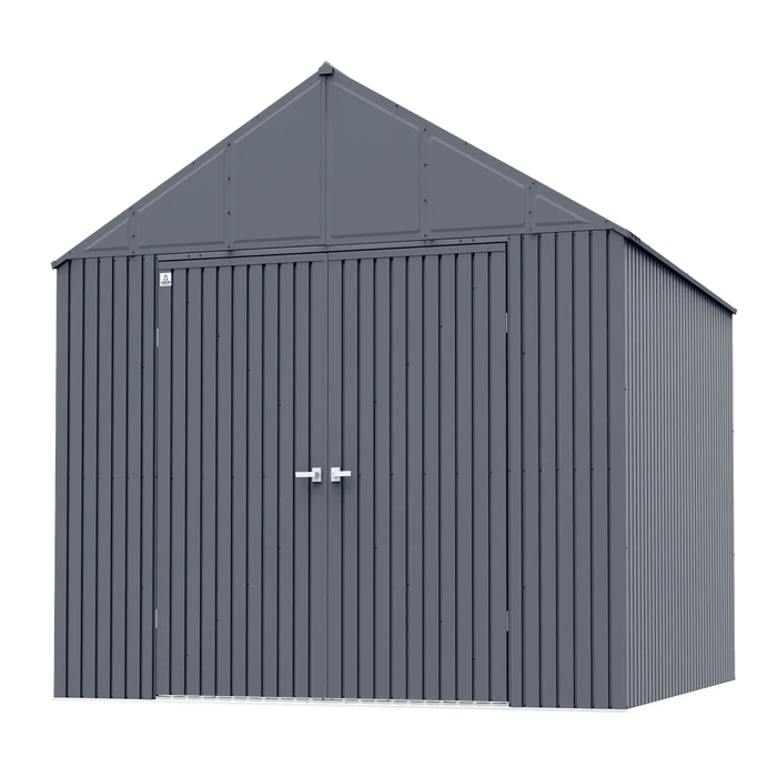 Arrow Elite Steel Storage Shed, 12x12, Anthracite 5 Arrow Elite Steel Storage Shed, 12x12, Anthracite - Image 3