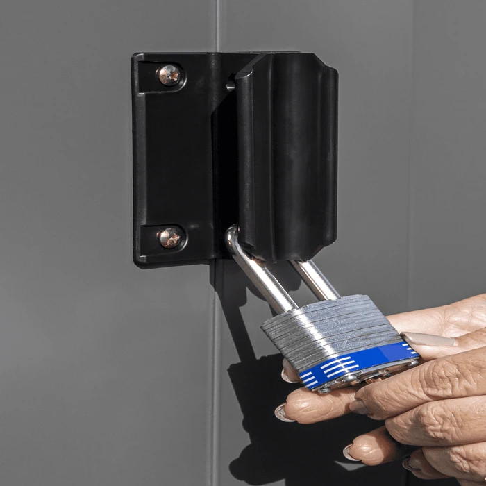 Arrow Classic Steel Storage Shed, 6X6, Charcoal 13 Arrow Classic Steel Storage Shed, 6X6, Charcoal - Image 11