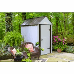 Designer™ Series Metro Steel Storage Shed, 4 Ft. X 6 Ft. 10 Designer™ Series Metro Steel Storage Shed, 4 Ft. X 6 Ft. -Shelterlogic dsm46 2