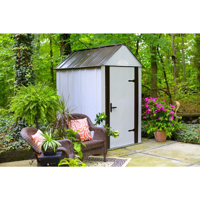 Designer™ Series Metro Steel Storage Shed, 4 Ft. X 6 Ft. 5 Designer™ Series Metro Steel Storage Shed, 4 Ft. X 6 Ft. - Image 3