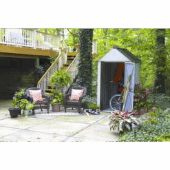 Designer™ Series Metro Steel Storage Shed, 4 Ft. X 6 Ft. 12 Designer™ Series Metro Steel Storage Shed, 4 Ft. X 6 Ft. -Shelterlogic dsm46 4