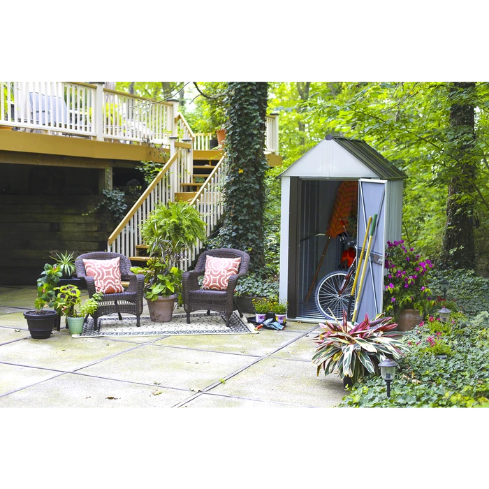 Designer™ Series Metro Steel Storage Shed, 4 Ft. X 6 Ft. 7 Designer™ Series Metro Steel Storage Shed, 4 Ft. X 6 Ft. - Image 5