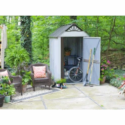 Designer™ Series Metro Steel Storage Shed, 4 Ft. X 6 Ft. 13 Designer™ Series Metro Steel Storage Shed, 4 Ft. X 6 Ft. -Shelterlogic dsm46 5