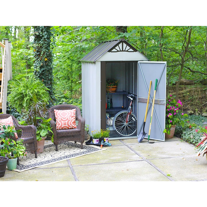 Designer™ Series Metro Steel Storage Shed, 4 Ft. X 6 Ft. 8 Designer™ Series Metro Steel Storage Shed, 4 Ft. X 6 Ft. - Image 6