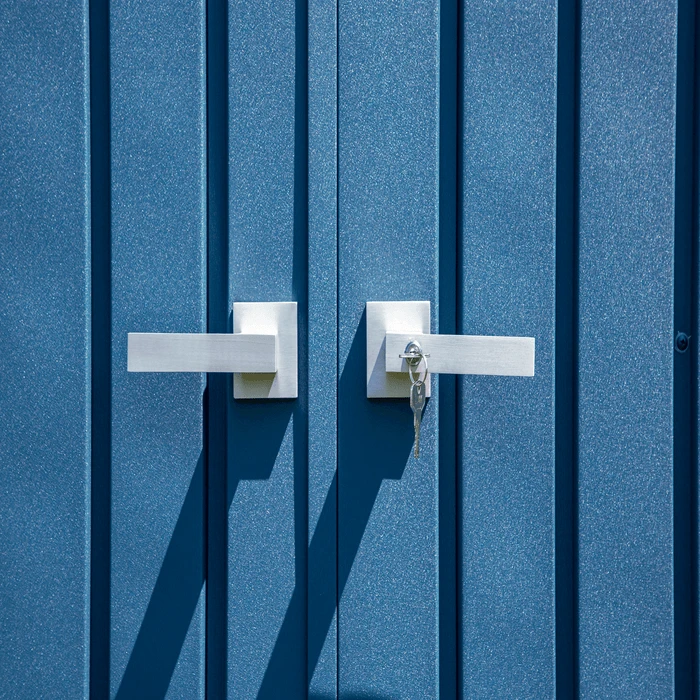 Arrow Elite Shed 8x6 Ft. Blue-Grey Metal Shed 11 Arrow Elite Shed 8x6 Ft. Blue-Grey Metal Shed - Image 9