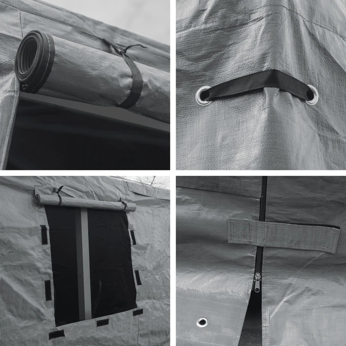 Sojag Grey Universal Winter Cover Plus For Gazebos, 12 Ft. X 12 Ft., Gazebo Accessories 13 Sojag Grey Universal Winter Cover Plus For Gazebos, 12 Ft. X 12 Ft., Gazebo Accessories - Image 11