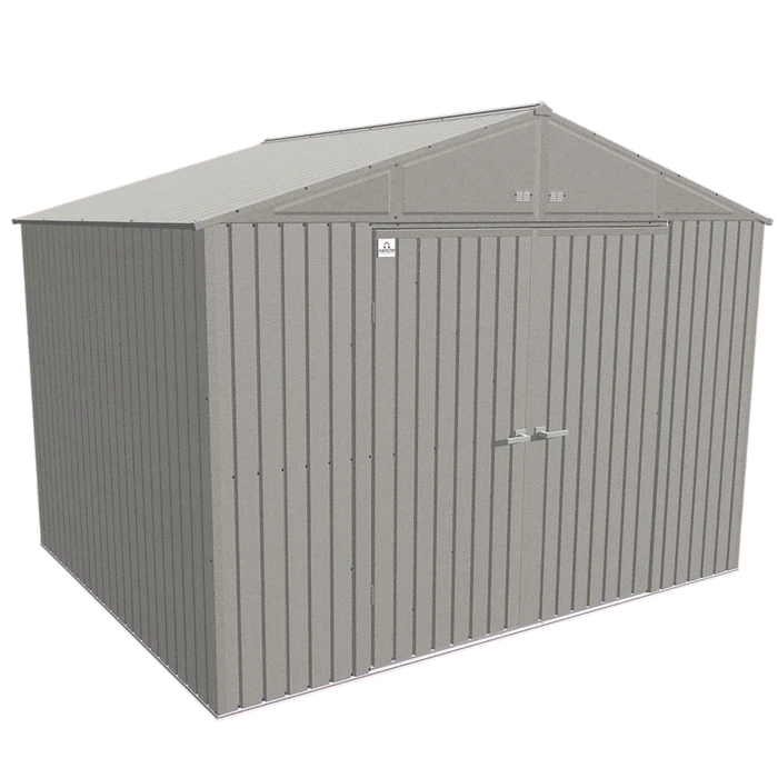 Arrow Elite Steel Storage Shed, 10x8, Cool Grey 4 Arrow Elite Steel Storage Shed, 10x8, Cool Grey - Image 2