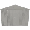 Arrow Elite Steel Storage Shed, 10x8, Cool Grey 2 Arrow Elite Steel Storage Shed, 10x8, Cool Grey -Shelterlogic eg108cg silo image 02