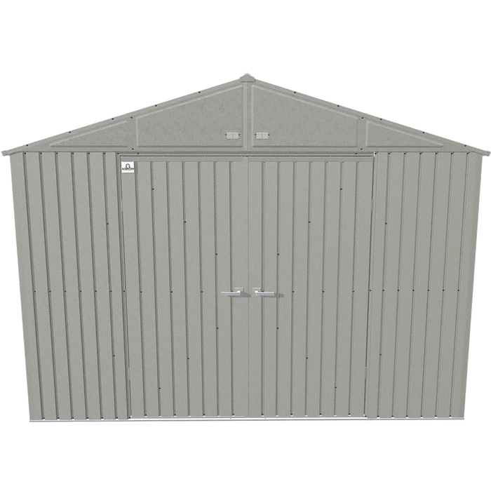 Arrow Elite Steel Storage Shed, 10x8, Cool Grey 3 Arrow Elite Steel Storage Shed, 10x8, Cool Grey