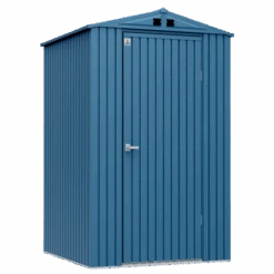 Arrow Elite Steel Storage Shed, 6x6, Blue Grey