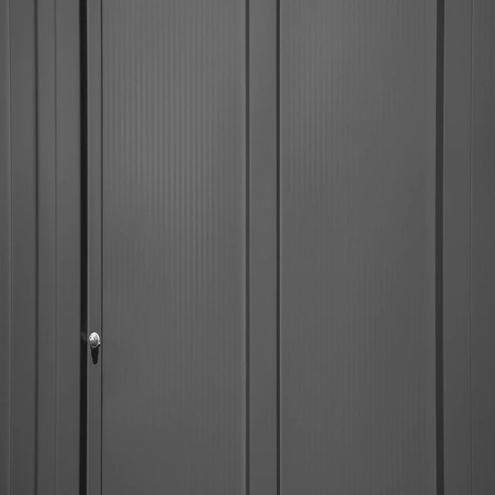 Arrow Classic Steel Storage Shed, 6X6, Charcoal 10 Arrow Classic Steel Storage Shed, 6X6, Charcoal - Image 8