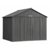EZEE Shed® Steel Storage Shed, 10 Ft. X 8 Ft. Charcoal 2 EZEE Shed® Steel Storage Shed, 10 Ft. X 8 Ft. Charcoal -Shelterlogic ez10872hvcc