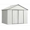 EZEE Shed® Steel Storage Shed, 10 Ft. X 8 Ft. Cream With Charcoal Trim 1 EZEE Shed® Steel Storage Shed, 10 Ft. X 8 Ft. Cream With Charcoal Trim -Shelterlogic ez10872hvcrcc