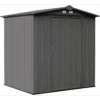 EZEE Shed® Steel Storage Shed, 6 Ft. X 5 Ft. Charcoal 2 EZEE Shed® Steel Storage Shed, 6 Ft. X 5 Ft. Charcoal -Shelterlogic ez6565lvcc