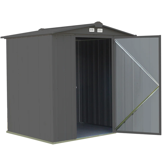 EZEE Shed® Steel Storage Shed, 6 Ft. X 5 Ft. Charcoal 6 EZEE Shed® Steel Storage Shed, 6 Ft. X 5 Ft. Charcoal - Image 4