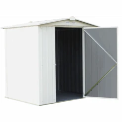 EZEE Shed® Steel Storage Shed, 6 Ft. X 5 Ft. Cream 16 EZEE Shed® Steel Storage Shed, 6 Ft. X 5 Ft. Cream -Shelterlogic ez6565lvcr 5