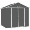 EZEE Shed® Steel Storage Shed, 8 Ft. X 7 Ft. Charcoal With Cream Trim 1 EZEE Shed® Steel Storage Shed, 8 Ft. X 7 Ft. Charcoal With Cream Trim -Shelterlogic ez8772hvcccr