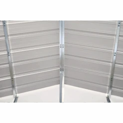 EZEE Shed® Steel Storage Shed, 8 Ft. X 7 Ft. Charcoal With Cream Trim -Shelterlogic ez8772hvcccr 7