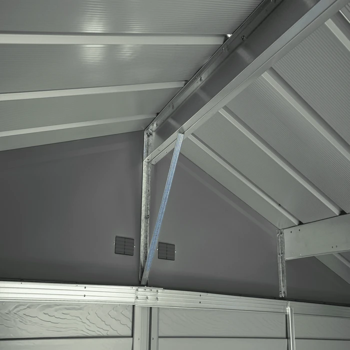 Arrow Select Steel Storage Shed, 12x17, Charcoal 11 Arrow Select Steel Storage Shed, 12x17, Charcoal - Image 9