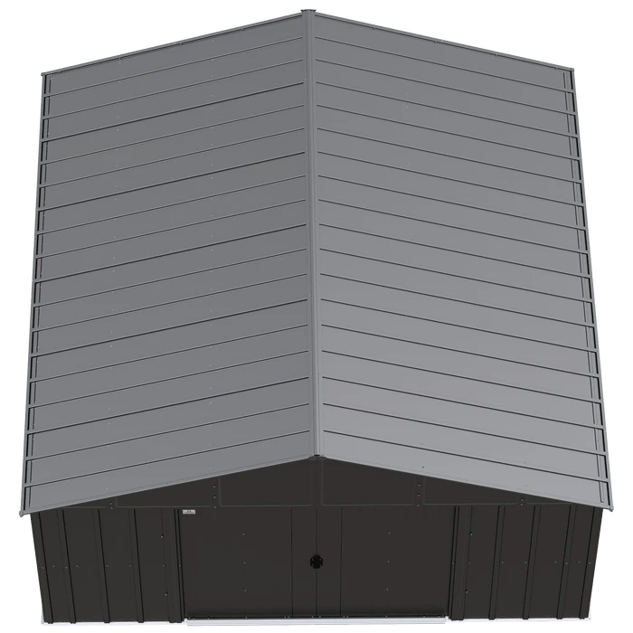 Arrow Classic Metal Shed, 12 X 14, Charcoal 5 Arrow Classic Metal Shed, 12 X 14, Charcoal - Image 3