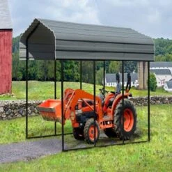 Arrow Carport 10x15x09 Charcoal BKP 29 Arrow Carport 10x15x09 Charcoal BKP -Shelterlogic fobqfrch9ntxldhwmbab