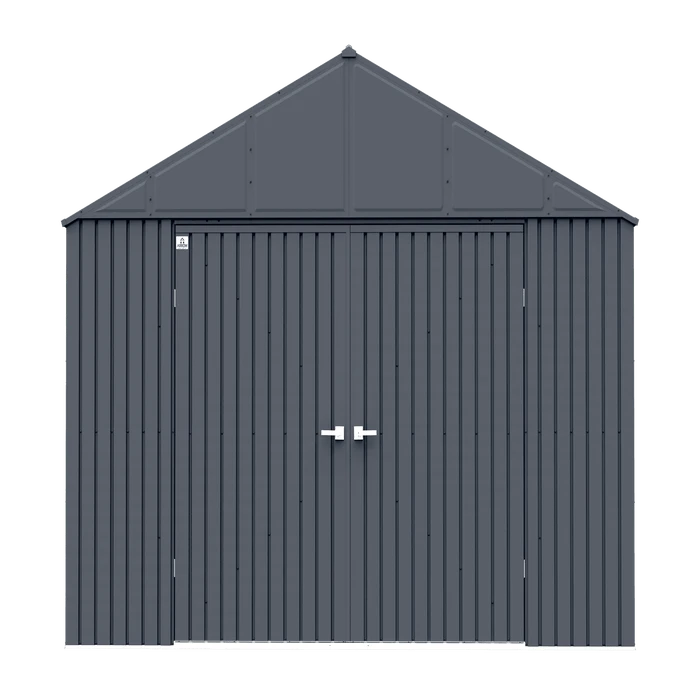 Arrow Elite Steel Storage Shed, 12x16, Anthracite 4 Arrow Elite Steel Storage Shed, 12x16, Anthracite - Image 2